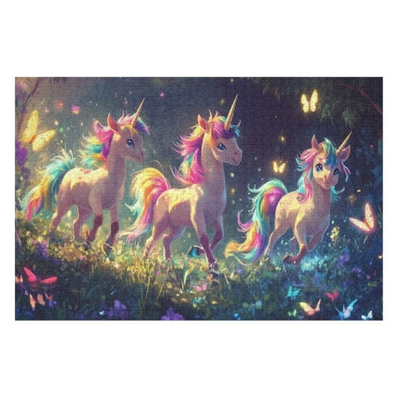 Puzzles for Adults 1000 Pieces - Fantasy Unicorn Puzzle Challenging Educational Toys Puzzles Reduced Pressure Gift
