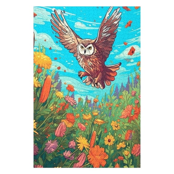 Puzzles for Adults 1000 Pieces - Graphic Owl Challenging High Difficulty Jigsaw Puzzle,Great Gift for Jigsaw Lovers for Family Fun & Couples