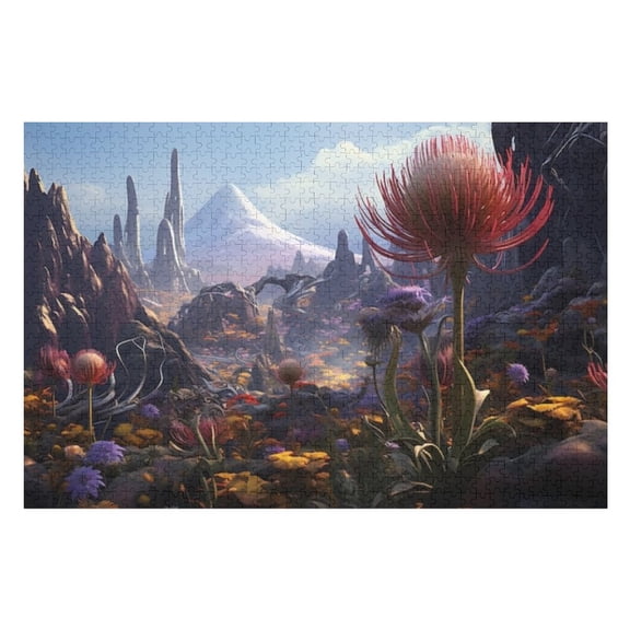 Puzzles for Adults 1000 Pieces - Landscape Alien World Puzzle Challenging Educational Toys Puzzles Reduced Pressure Gift