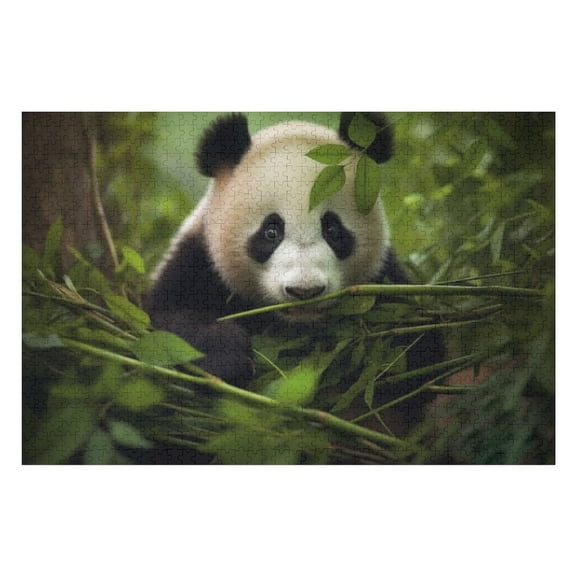Puzzles for Adults 1000 Pieces - Panda Bear Nature Funny Puzzles Educational Games Gift for Birthday Christmas Halloween