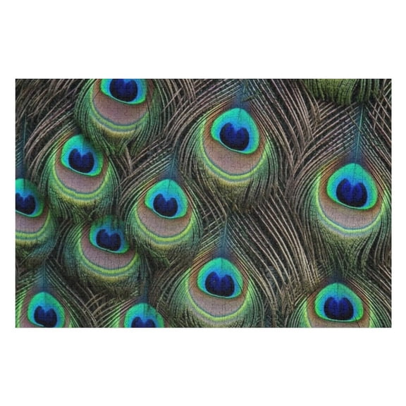Puzzles for Adults 1000 Pieces - Peacock Pattern Fur Texture Funny Boxed Puzzles,Challenging and Relaxing Gifts Idea for Puzzle Enthusiasts