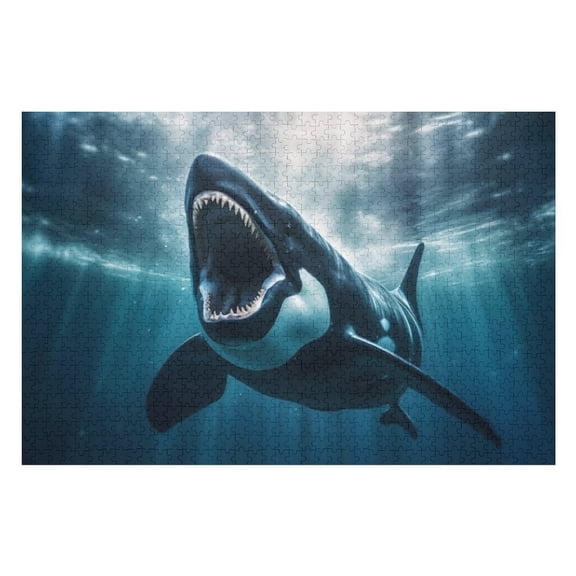 Puzzles for Adults 1000 Pieces - Sea Shark Puzzle Challenging Educational Toys Puzzles Reduced Pressure Gift