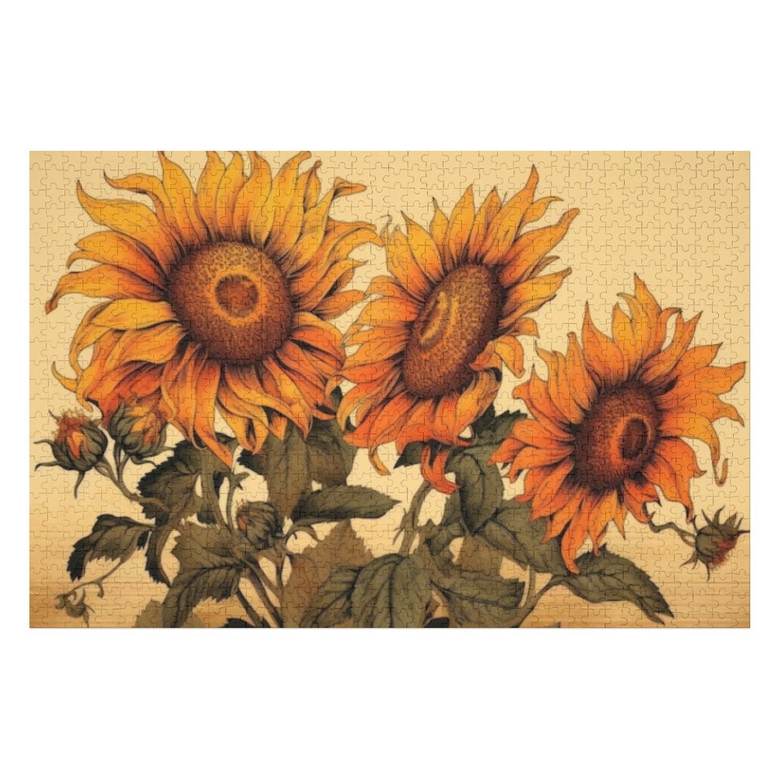 Sunflower Kaleidoscope - 1000 Piece Jigsaw Puzzle - Cross & Glory