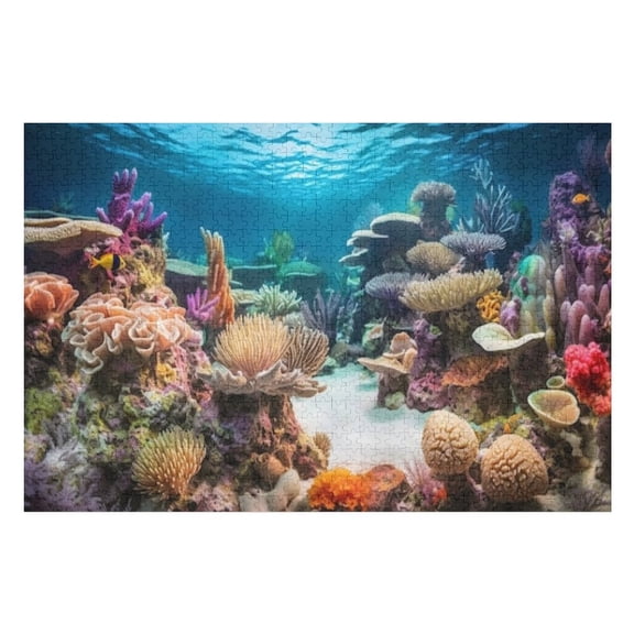 Puzzles for Adults 1000 Pieces - Underwater Landscape Funny Jigsaw Puzzles Learning & Fun Educational Toys Gift