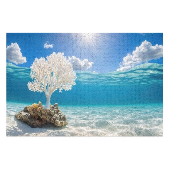 Puzzles for Adults 1000 Pieces - Underwater Landscape With Tree Ocean Puzzles for Family Games, Puzzle for Gifts, Funny Puzzle for Education
