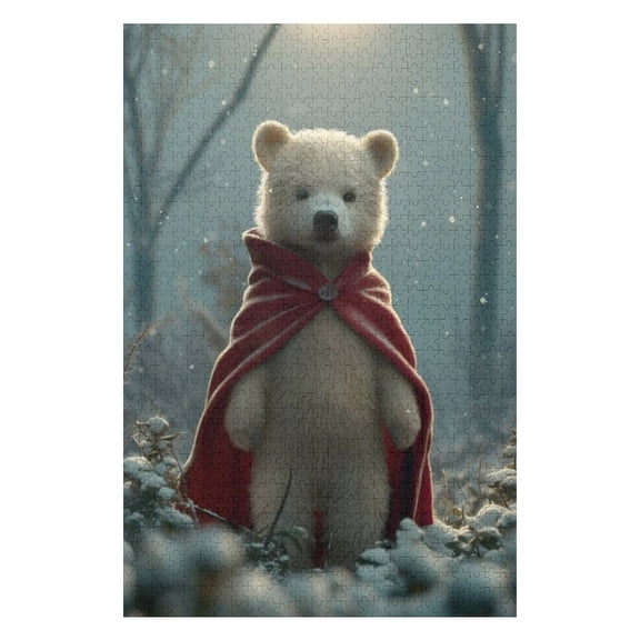 Puzzles for Adults 300 Pieces - Adorable Bear Challenging Jigsaw Puzzle, Daring to Try, Family Entertainment Interactive Fun Jigsaw Puzzle Gifts