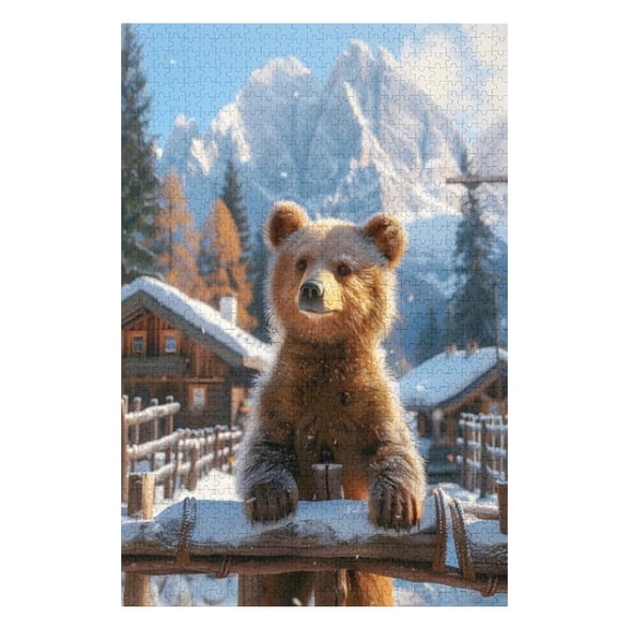 Puzzles for Adults 300 Pieces - Adorable Bear Fun Brain Puzzle Lovers Challenging and Relaxing Gifts Idea