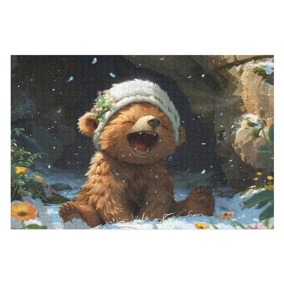 Puzzles for Adults 300 Pieces - Adorable Bear Style Fun Brain Puzzle Lovers Challenging and Relaxing Gifts Idea