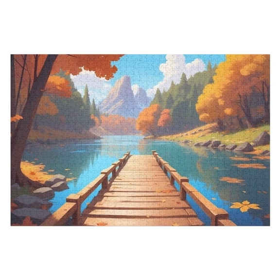 Puzzles for Adults 300 Pieces - Autumn Best Challenging Puzzles for Cognitive Workout - Safe Eco-Friendly - Most Popular Leisure Activities