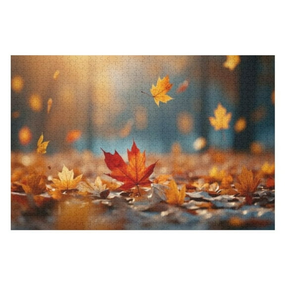 Puzzles for Adults 300 Pieces - Autumn Leaves Nature Puzzles for Family Games, Puzzle for Gifts, Funny Puzzle for Education
