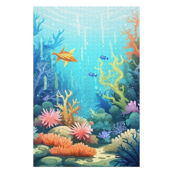 Puzzles for Adults 300 Pieces - Beautiful Water Anime Style Perfect Interlocking Clear Printing - Adults Educational Puzzle Gift Ideal