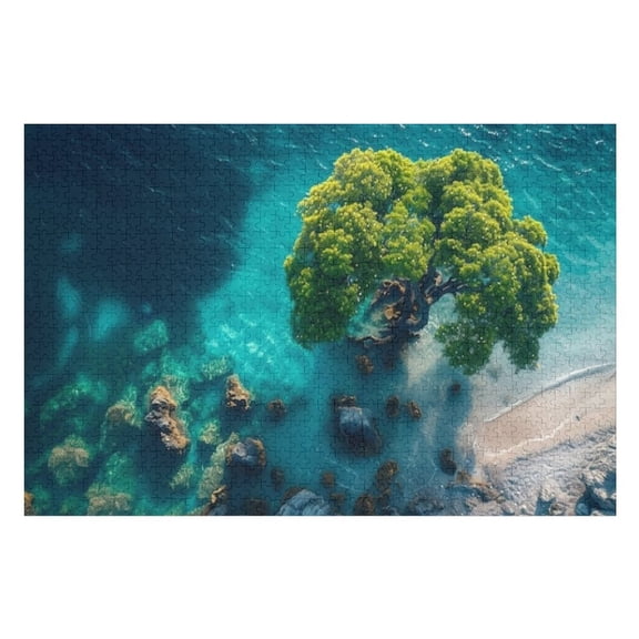 Puzzles for Adults 300 Pieces - Breathtaking Beach Nature Landscape Funny Puzzles Educational Toys, Birthday Christmas Valentine's Day Gift