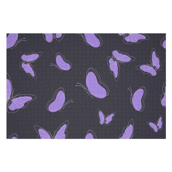 Puzzles for Adults 300 Pieces - Butterfly Colorful Pattern Challenging Gift for Puzzle Lovers, Fun Time with Friends, Displayable Wall Decor