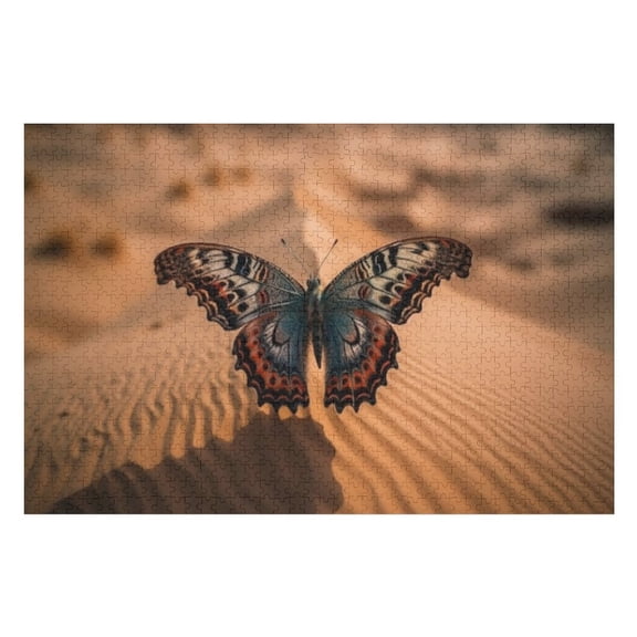 Puzzles for Adults 300 Pieces - Butterfly Wing Macro Flying Gracefully Funny Jigsaw Puzzles Learning & Fun Educational Toys Gift