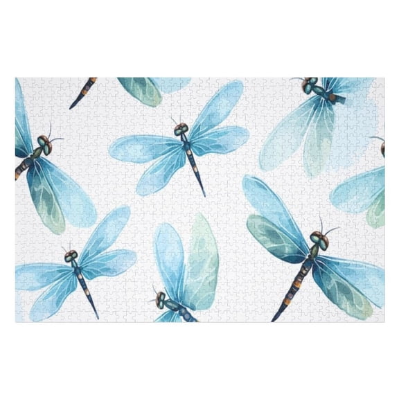 Puzzles for Adults 300 Pieces - Cartoon Dragonfly Challenging Gift for Puzzle Lovers, Fun Time with Friends, Displayable Wall Decor