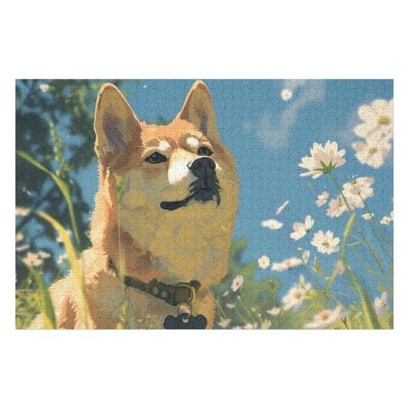 Puzzles for Adults 300 Pieces - Cute Dog Anime Style Funny Boxed Puzzles,Challenging and Relaxing Gifts Idea for Puzzle Enthusiasts