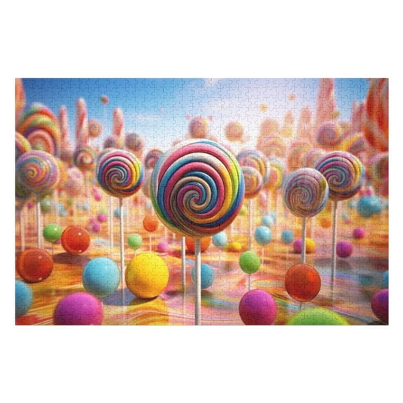Puzzles for Adults 300 Pieces - Delicious Candy Challenging Gift for Puzzle Lovers, Fun Time with Friends, Displayable Wall Decor