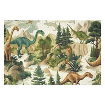 Puzzles for Adults 300 Pieces - Dinosaur World Pattern Perfect Interlocking Clear Printing - Adults Educational Puzzle Gift Ideal
