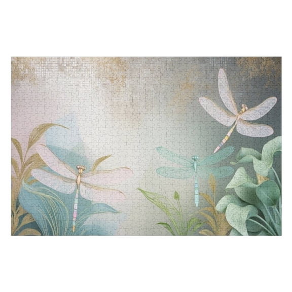Puzzles for Adults 300 Pieces - Dragonflies Funny Challenging Puzzle Perfect for Game Nights