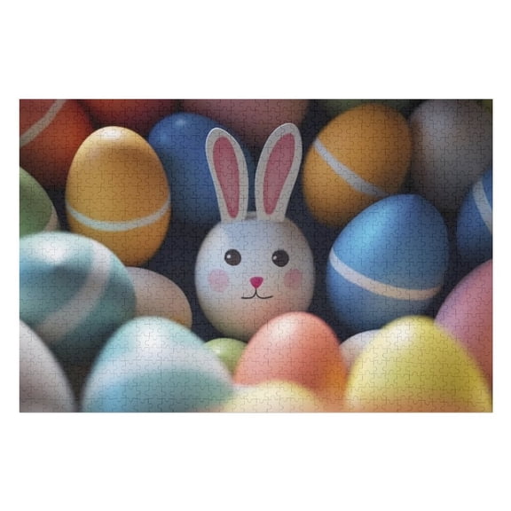 Puzzles for Adults 300 Pieces - Easter Eggs Puzzle Christmas Perfect for Relaxation Activity Difficult Challenging Puzzles