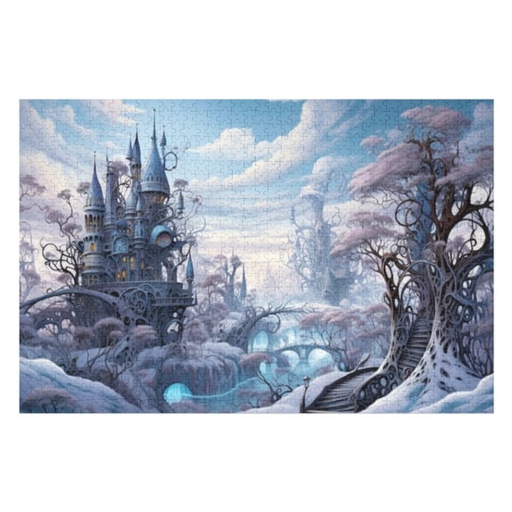 Puzzles for Adults 300 Pieces - Fairyland Castle Challenging Gift for Puzzle Lovers, Fun Time with Friends, Displayable Wall Decor & Home Gift