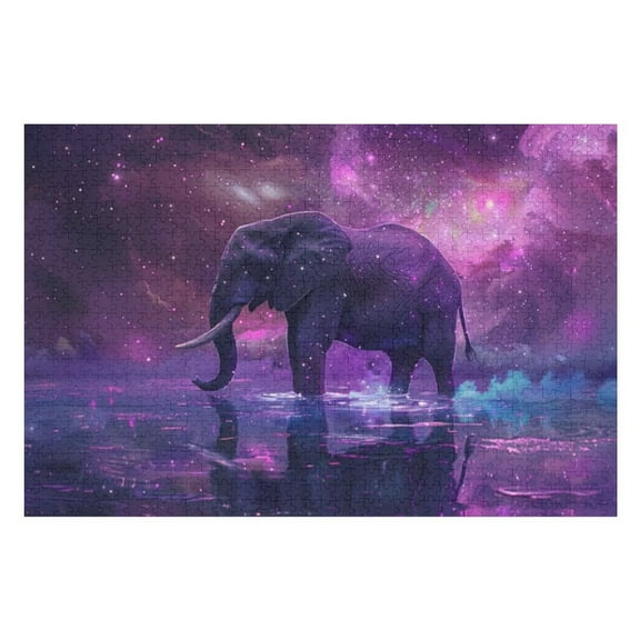 Puzzles for Adults 300 Pieces - Fantasy Elephant Challenging Gift for Puzzle Lovers, Fun Time with Friends, Displayable Wall Decor