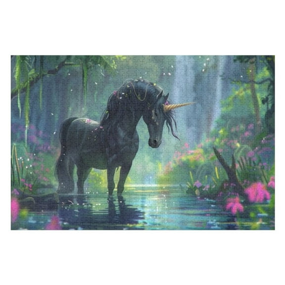 Puzzles for Adults 300 Pieces - Fantasy Unicorn Funny Boxed Puzzles,Challenging and Relaxing Gifts Idea for Puzzle Enthusiasts