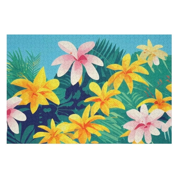 Puzzles for Adults 300 Pieces - Floral Funny Puzzles Brain Challenge Educational Game Relaxation Pastime Entertainment Activity Decorative Puzzle