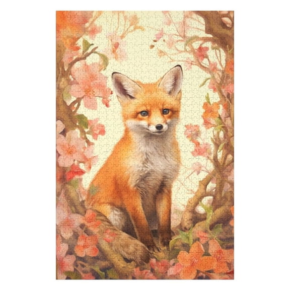 Puzzles for Adults 300 Pieces - Fox Funny Jigsaw Puzzles Learning & Fun Educational Toys Gift