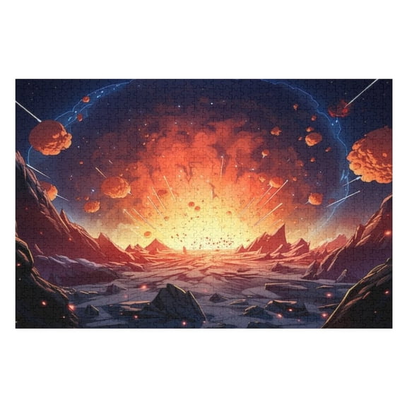 Puzzles for Adults 300 Pieces - Galaxy Planets Funny Educational Puzzles, Birthday Christmas Valentine's Day Gift
