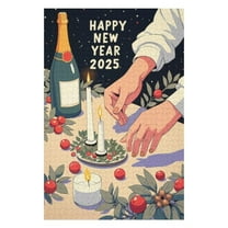 Puzzles for Adults 300 Pieces - Happy New Year Funny Puzzles Educational Toys, Birthday Christmas Valentine's Day Gift