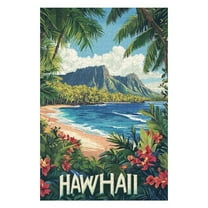 Puzzles for Adults 300 Pieces - Hawaii State Vintage Funny Puzzles Educational Games Gift for Birthday Christmas Halloween