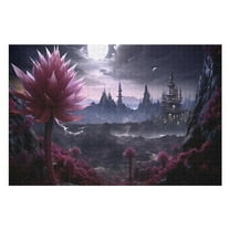 Puzzles for Adults 300 Pieces - Landscape Alien World Funny Puzzles Gift for Birthday Wedding Christmas Halloween