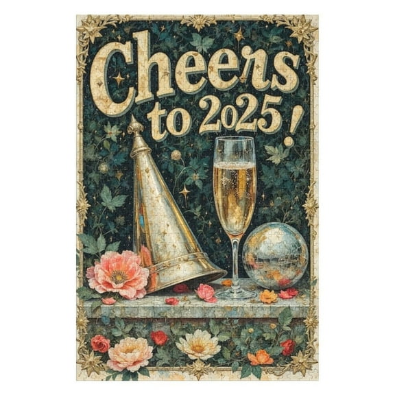 Puzzles for Adults 300 Pieces - New Year S Eve Fun Educational Toys Decompressing Intellectual Puzzles Gift for Easter Hallowen Christmas Birthday