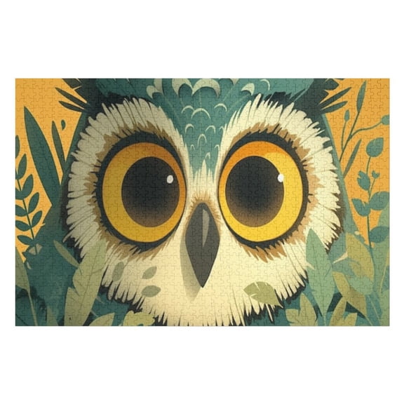 Puzzles for Adults 300 Pieces - Owl Challenging Gift for Puzzle Lovers, Fun Time with Friends, Displayable Wall Decor