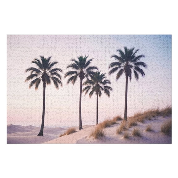 Puzzles for Adults 300 Pieces - Palm Trees Funny Challenging Puzzle Brain Teaser Activity Perfect for Game Nights