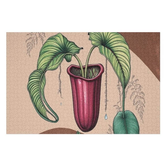Puzzles for Adults 300 Pieces - Plant Challenging Gift for Puzzle Lovers, Fun Time with Friends, Displayable Wall Decor