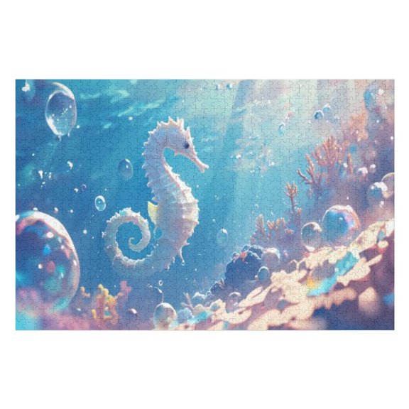 Puzzles for Adults 300 Pieces - Seahorse Fun Brain Puzzle Lovers Challenging and Relaxing Gifts Idea