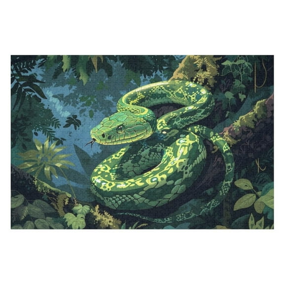 Puzzles for Adults 300 Pieces - Snake Funny Family Interactive for Puzzles Club Decor Or Gifts for Friends