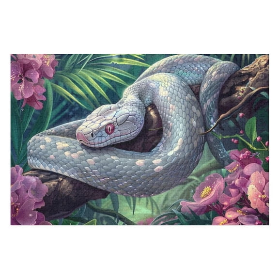 Puzzles for Adults 300 Pieces - Snake Funny Puzzles Challenging Brain Exercise, for Puzzle Lovers Gift