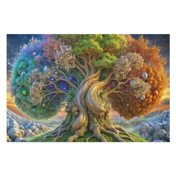 Puzzles for Adults 300 Pieces - The Fantastic Tree Of Life Funny Jigsaw Puzzles Learning & Funny Educational Toys Gift
