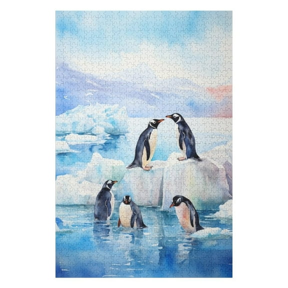 Puzzles for Adults 300 Pieces - Watercolor Wildlife Animal Perfect Interlocking Clear Printing - Adults Educational Puzzle Gift Ideal