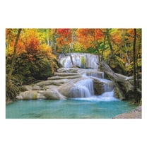 Puzzles for Adults 300 Pieces - Waterfall National Park Forest Autumn Puzzle for Stress Relief and Leisure Holiday Gifts Home Decor Collectibles