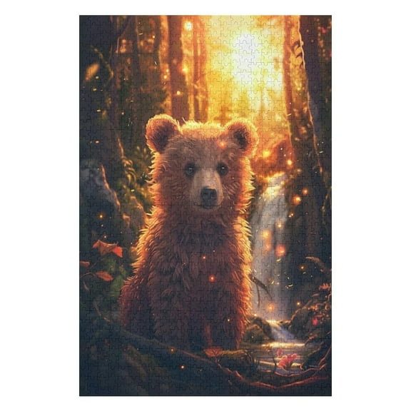 Puzzles for Adults 500 Pieces - Adorable Bear Funny Jigsaw Puzzles Learning & Fun Educational Toys Gift