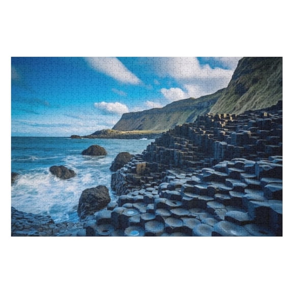 Puzzles for Adults 500 Pieces - Beautiful Island Landscape Puzzle Challenging Educational Toys Gifts for Home Decor Family Activities