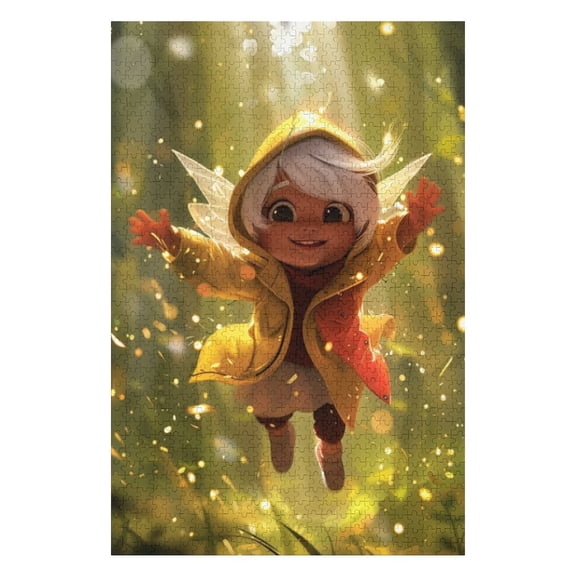 Puzzles for Adults 500 Pieces - Cute Fairy Puzzle Challenging Educational Toys Puzzles Reduced Pressure Gift