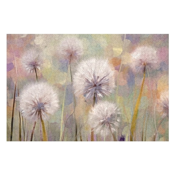 Puzzles for Adults 500 Pieces - Dandelion Challenging Jigsaw Puzzle, Daring to Try, Family Entertainment Interactive Fun Jigsaw Puzzle Gifts