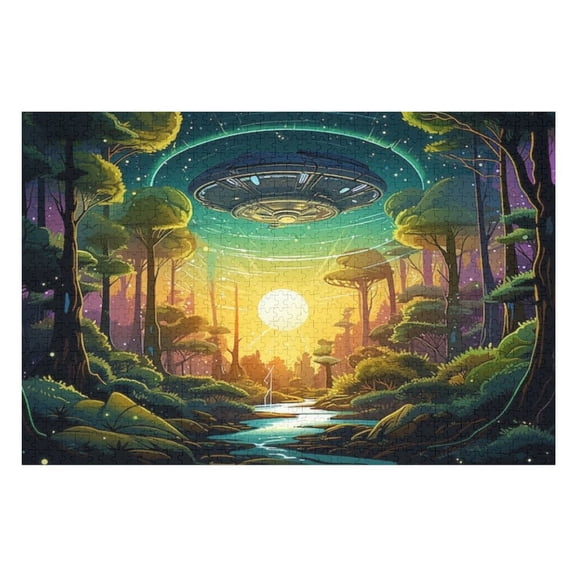 Puzzles for Adults 500 Pieces - Galaxy Planets Funny Puzzles Educational Games Gift for Birthday Christmas Halloween