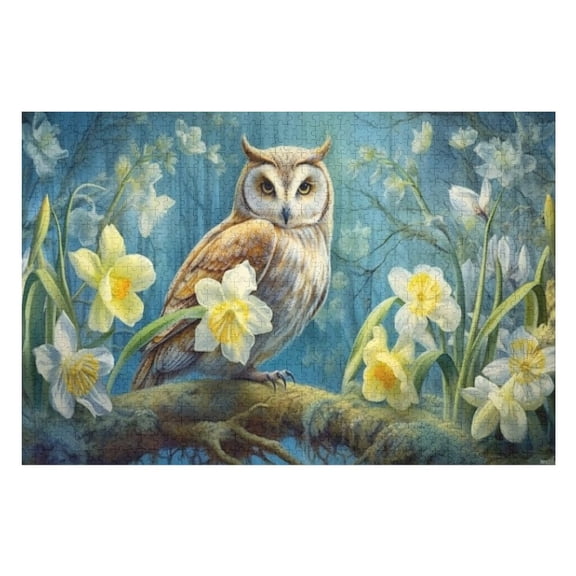 Puzzles for Adults 500 Pieces - Owl Picture Puzzles for Family Games, Puzzle for Gifts, Funny Puzzle for Education