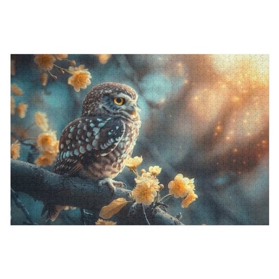 Puzzles for Adults 500 Pieces - Owl Puzzle for Stress Relief and Leisure Holiday Gifts Home Decor Collectibles